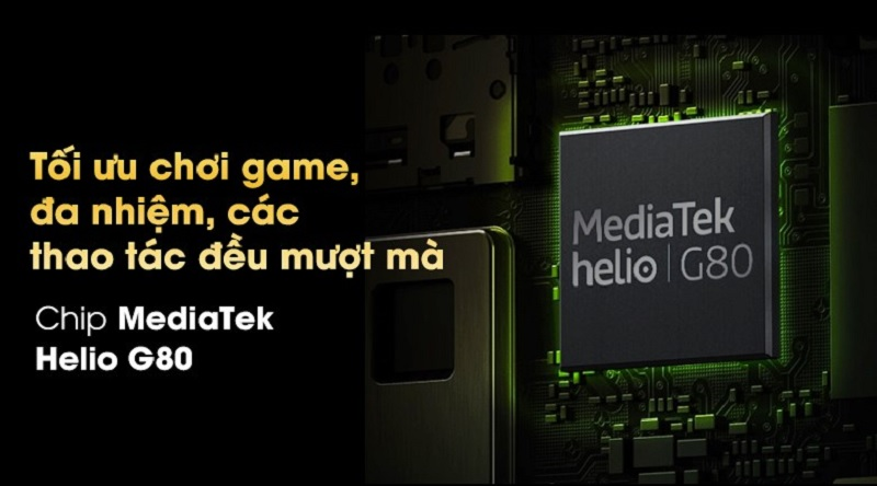 Cả hai đều d&ugrave;ng con chip MediaTek Helio G80 8 nh&acirc;n